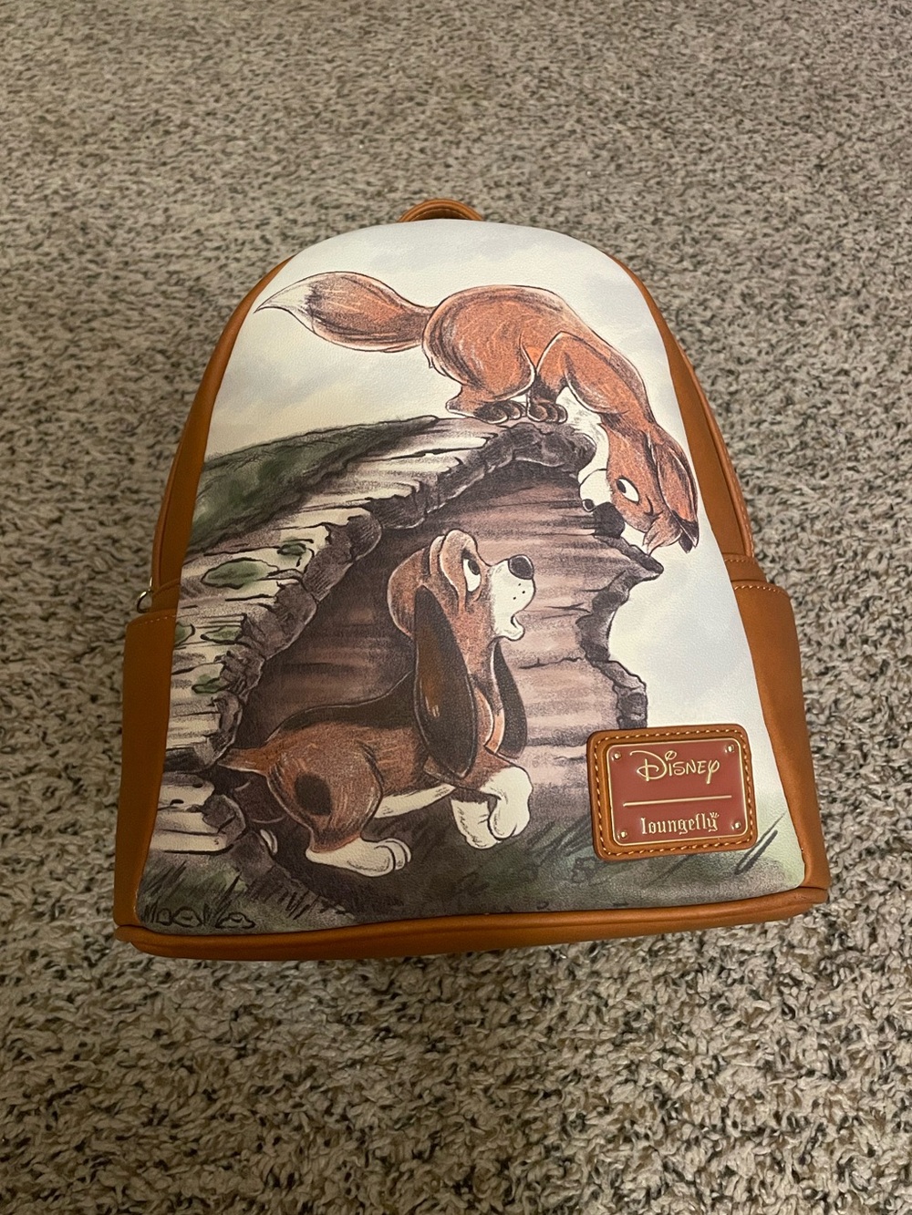 Fox and Hound Loungefly mini backpack